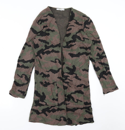 Hobi Girls Green Camouflage  Shrug Jumper Size L