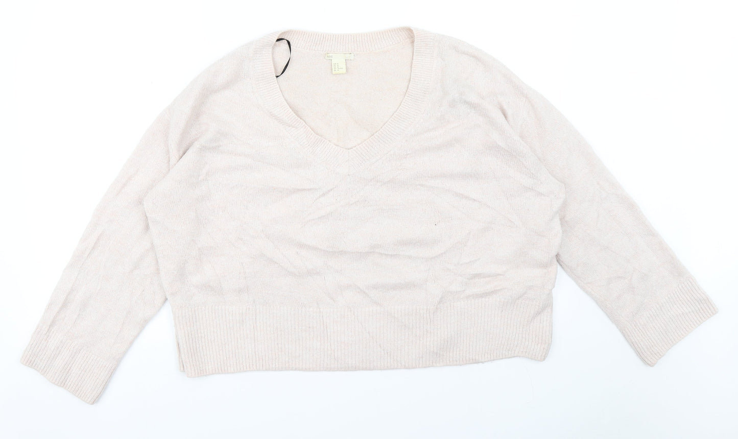 H&M Womens Pink   Pullover Jumper Size M