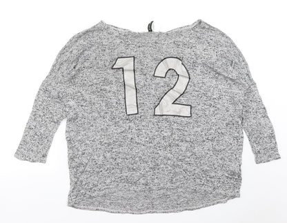 Divided Womens Grey   Pullover Jumper Size M