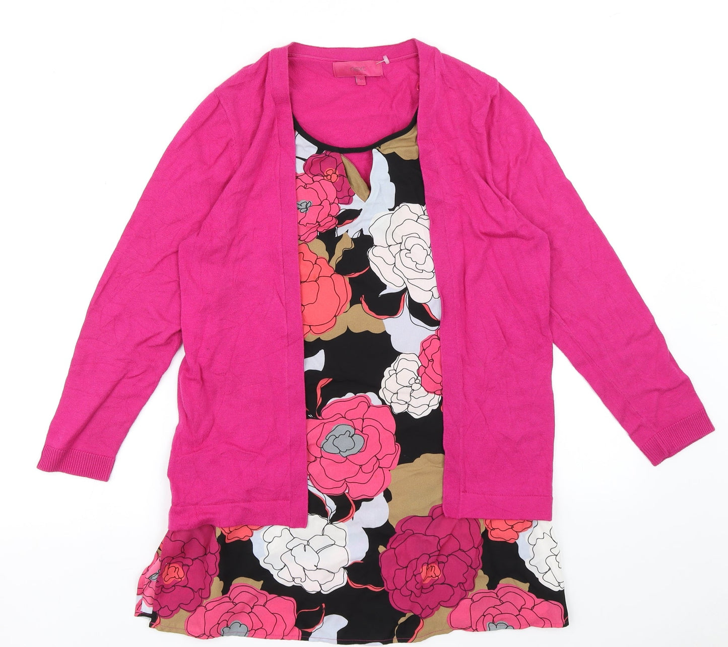 NEXT Womens Pink Floral  Pullover Jumper Size 12