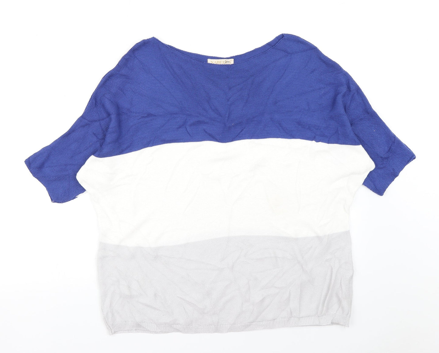 Nabella Womens Blue   Pullover Jumper Size L