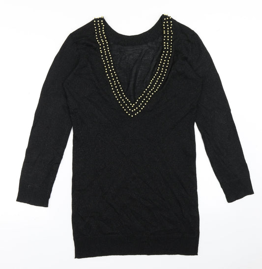 Motel Rocks Womens Black   Pullover Jumper Size S