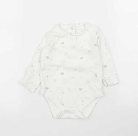 Matalan Baby White   Babygrow One-Piece Size 3-6 Months