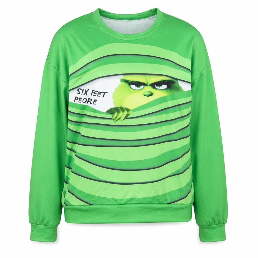 Preworn Womens Green Striped  Pullover Jumper Size 2XL