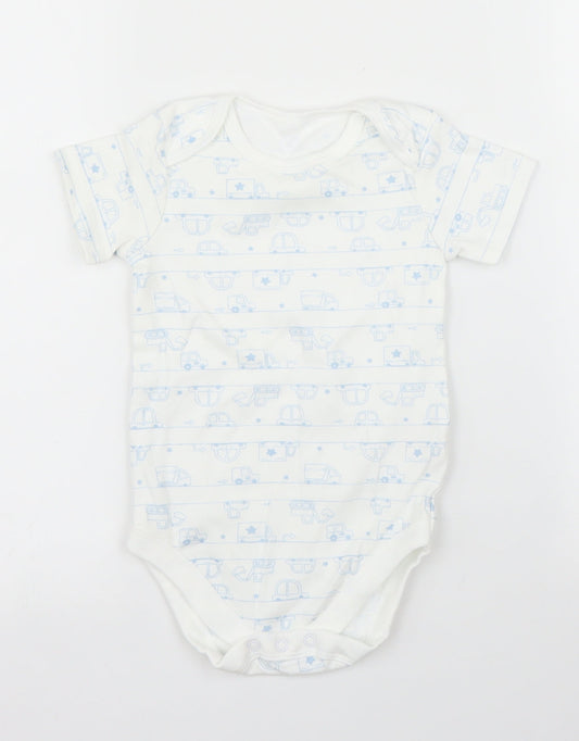 TU Baby White   Babygrow One-Piece Size 12 Months