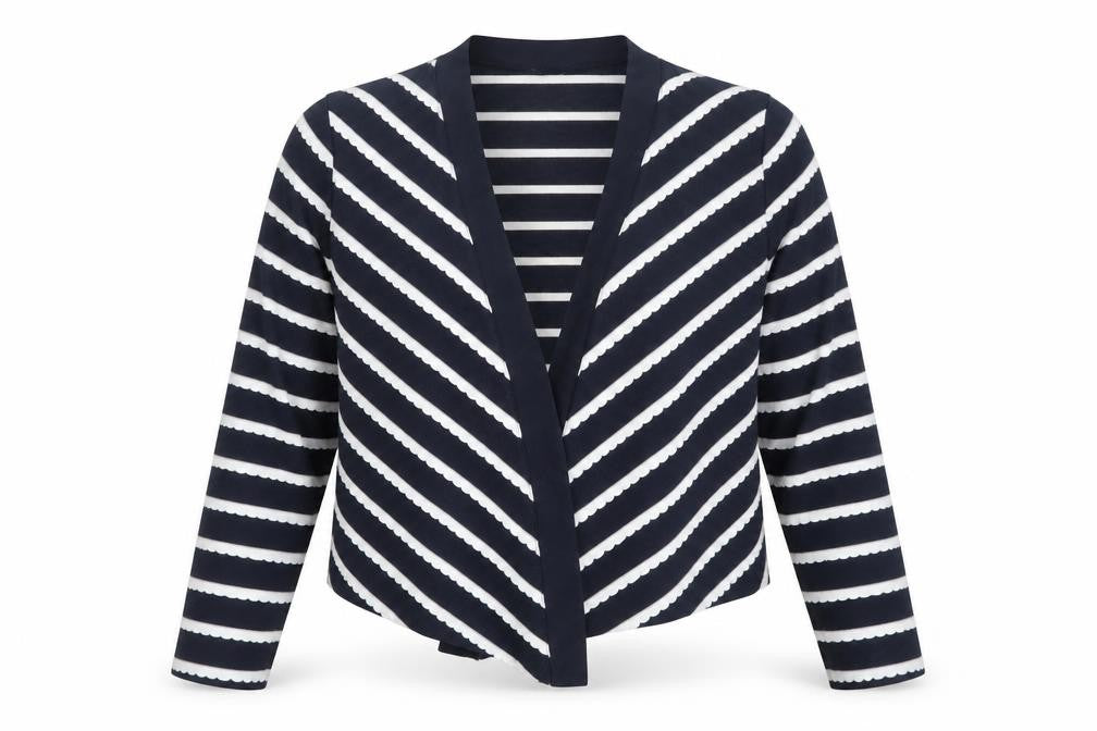 Per Una Womens Blue Striped  Wrap Blouse Size 12