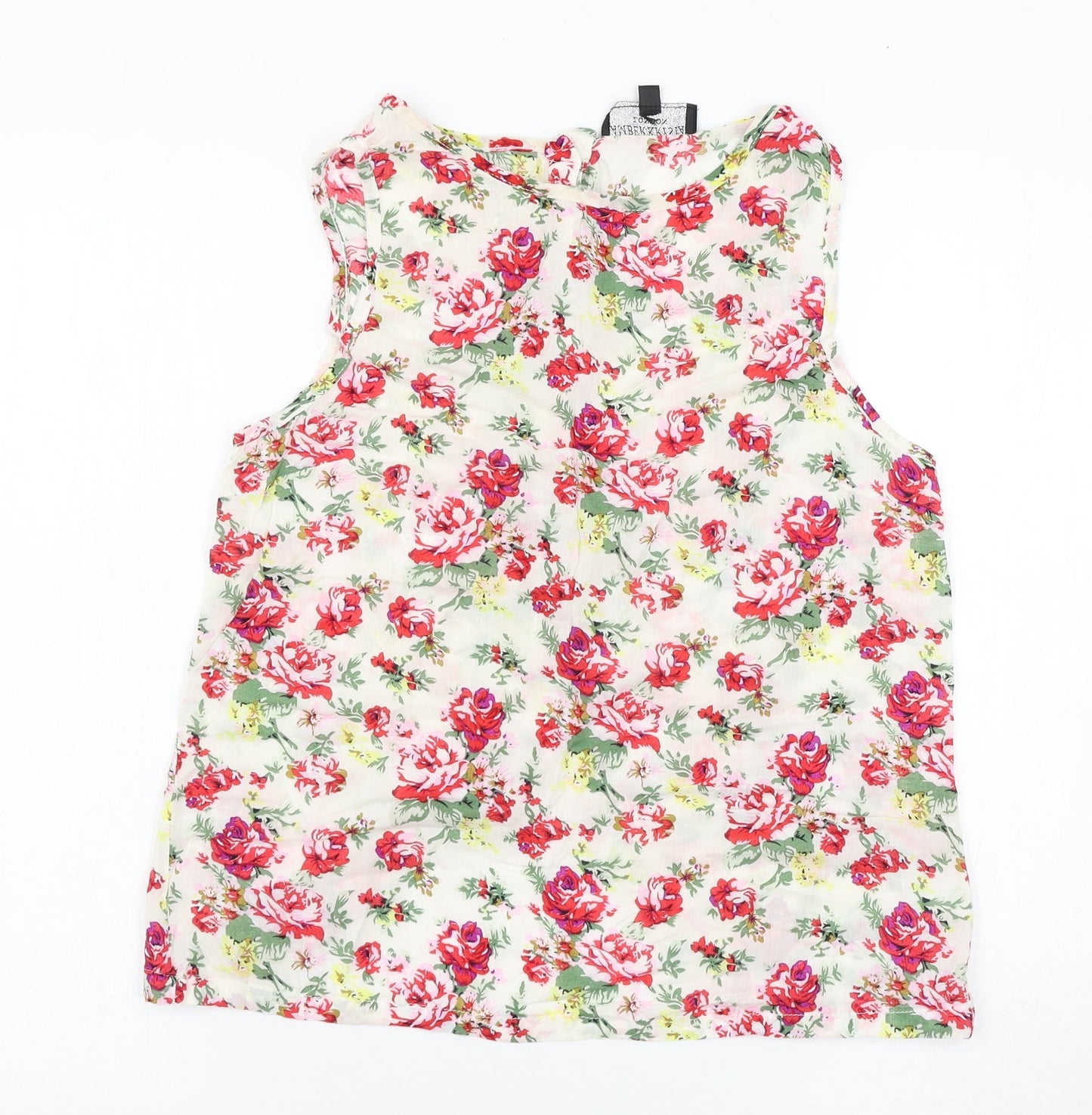 Amber Krystal Womens Multicoloured Floral  Basic Blouse Size M