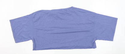 Missguided Womens Blue   Basic T-Shirt Size 10