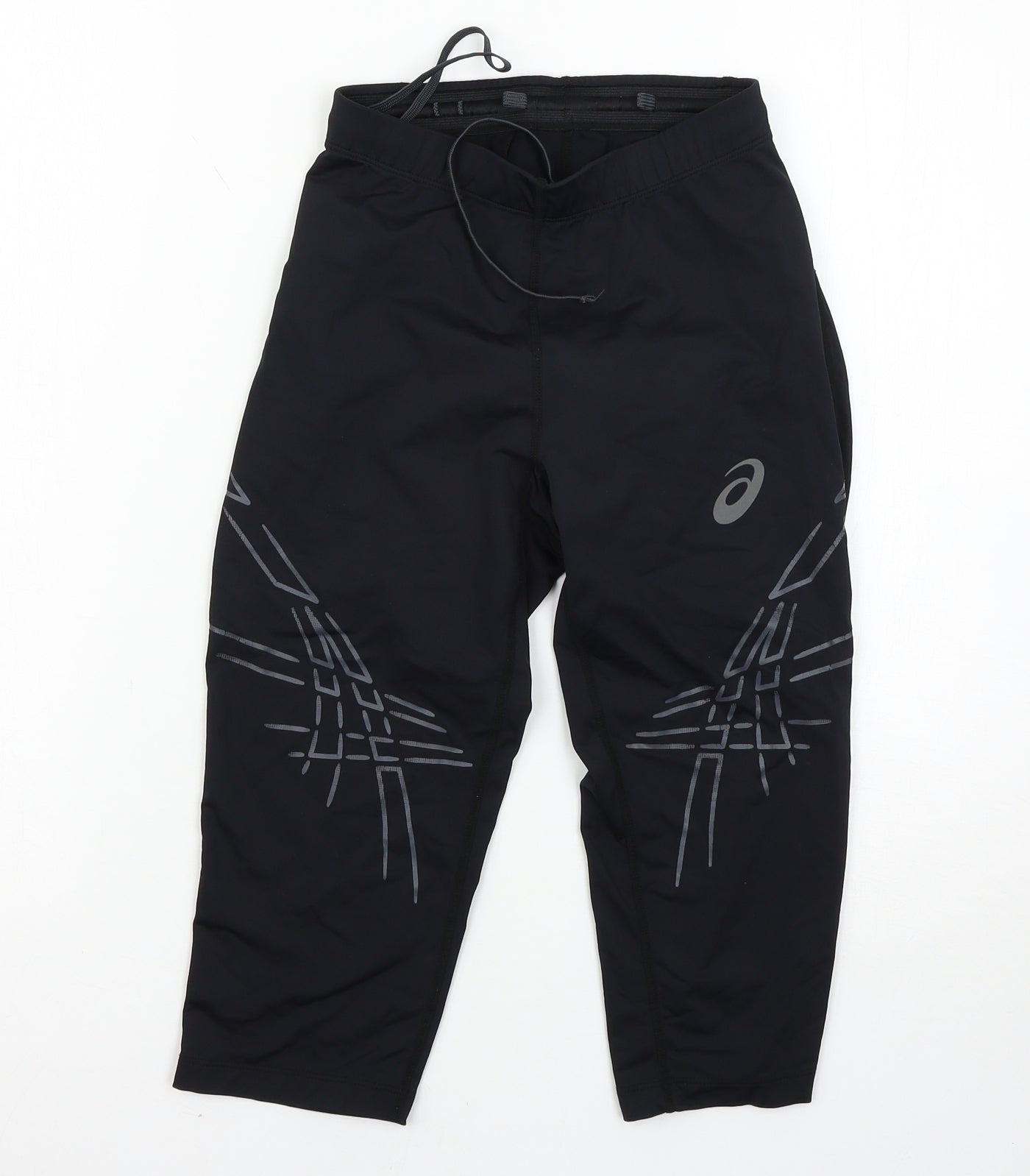 Basics Womens Black   Cropped Leggings Size S