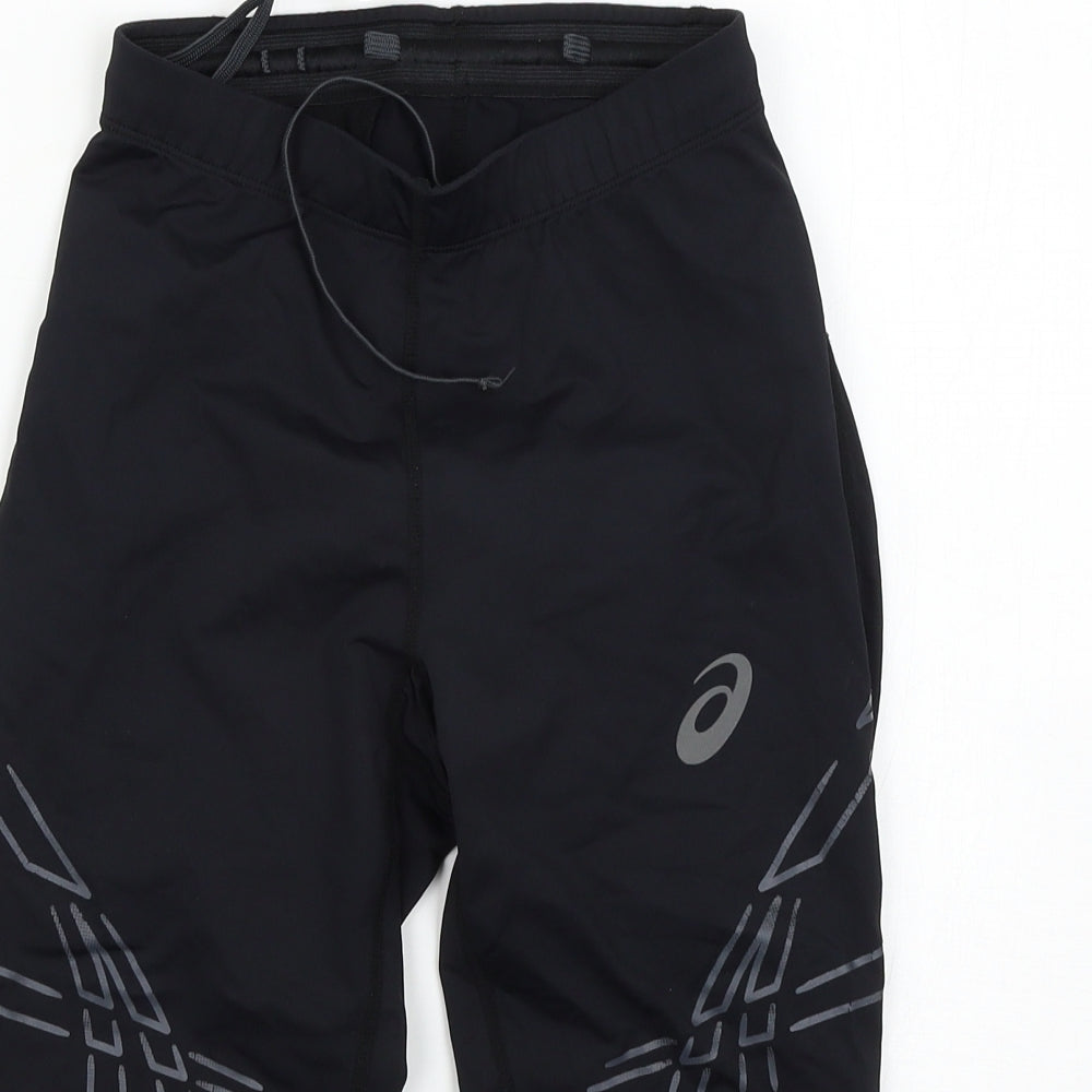 Basics Womens Black   Cropped Leggings Size S