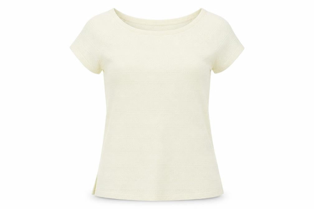 H&M Womens Ivory   Basic T-Shirt Size S