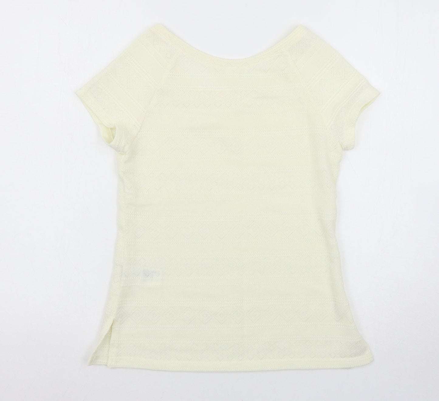 H&M Womens Ivory   Basic T-Shirt Size S