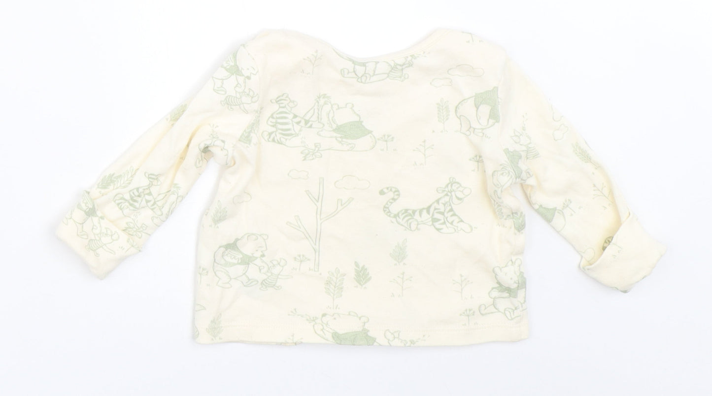 George Boys Ivory   Basic T-Shirt Size 0-3 Months  - disney