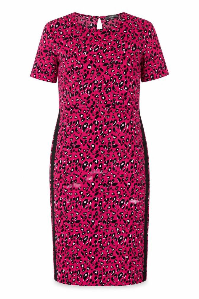 Studio Womens Pink Animal Print  Shift  Size 12