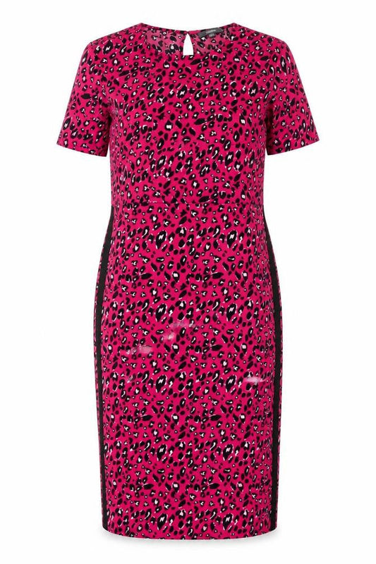 Studio Womens Pink Animal Print  Shift  Size 12