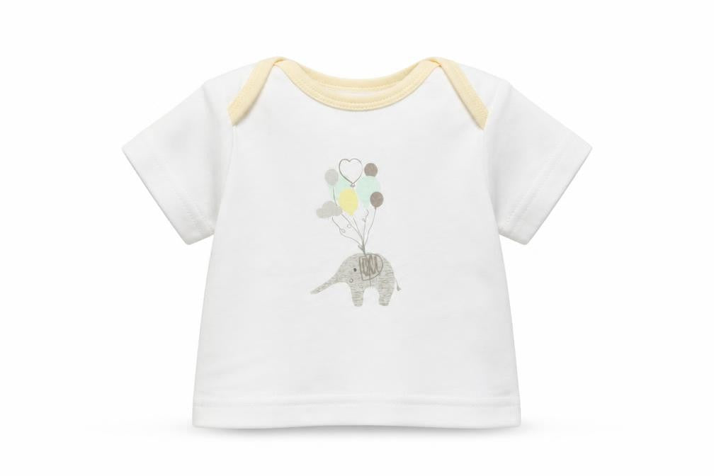 M^co Baby White   Basic T-Shirt Size 0-3 Months
