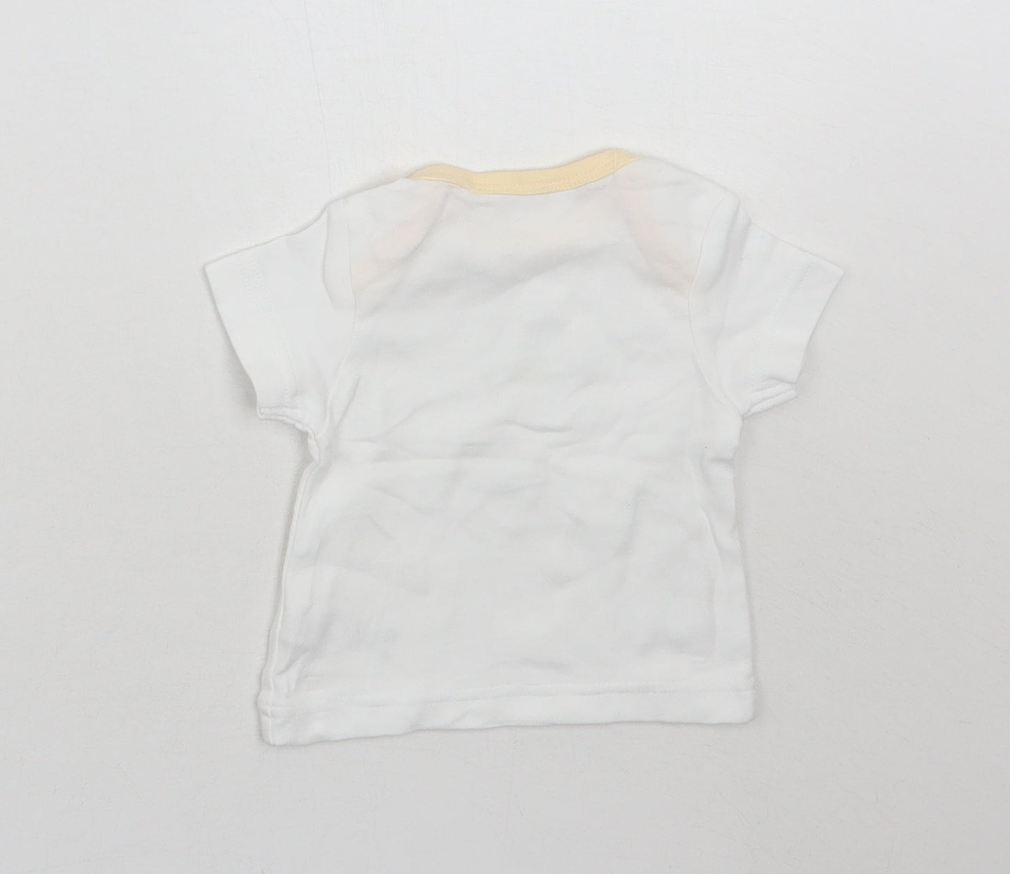 M^co Baby White   Basic T-Shirt Size 0-3 Months