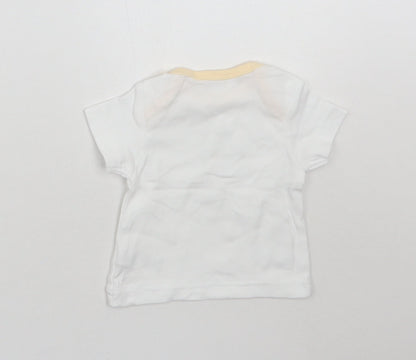 M^co Baby White   Basic T-Shirt Size 0-3 Months
