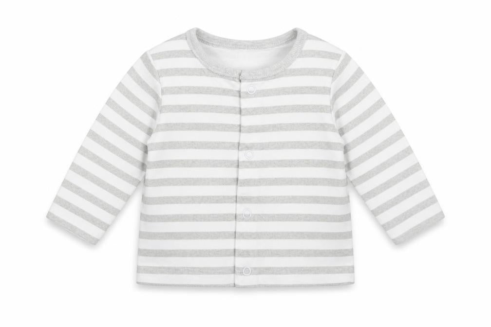 F&F Baby White Striped  Basic T-Shirt Size 0-3 Months