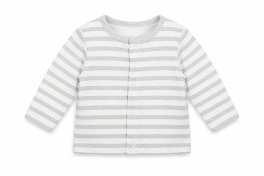 F&F Baby White Striped  Basic T-Shirt Size 0-3 Months