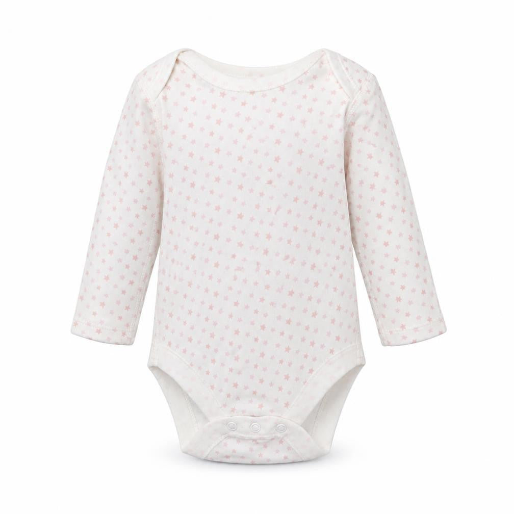 Marks & Spencer Baby White Geometric  Babygrow One-Piece Size 0-3 Months