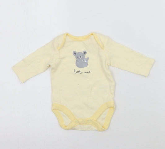 Mini Club Baby Yellow Striped  Babygrow One-Piece Size 0-3 Months