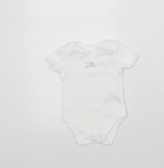 George Baby White   Babygrow One-Piece Size Newborn