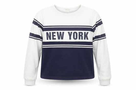 H&M Girls White Striped  Pullover Jumper Size 11 Years