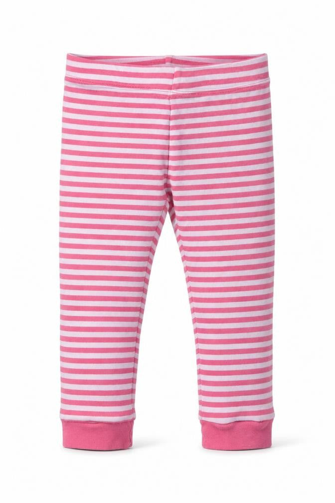 F&F Girls Pink Striped  Top Pyjama Set Size 3-4 Years
