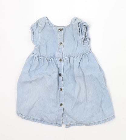 Next Girls Blue   A-Line  Size 12 Months