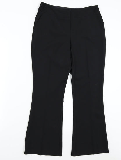 E-vie Womens Black   Trousers  Size 10 L27 in