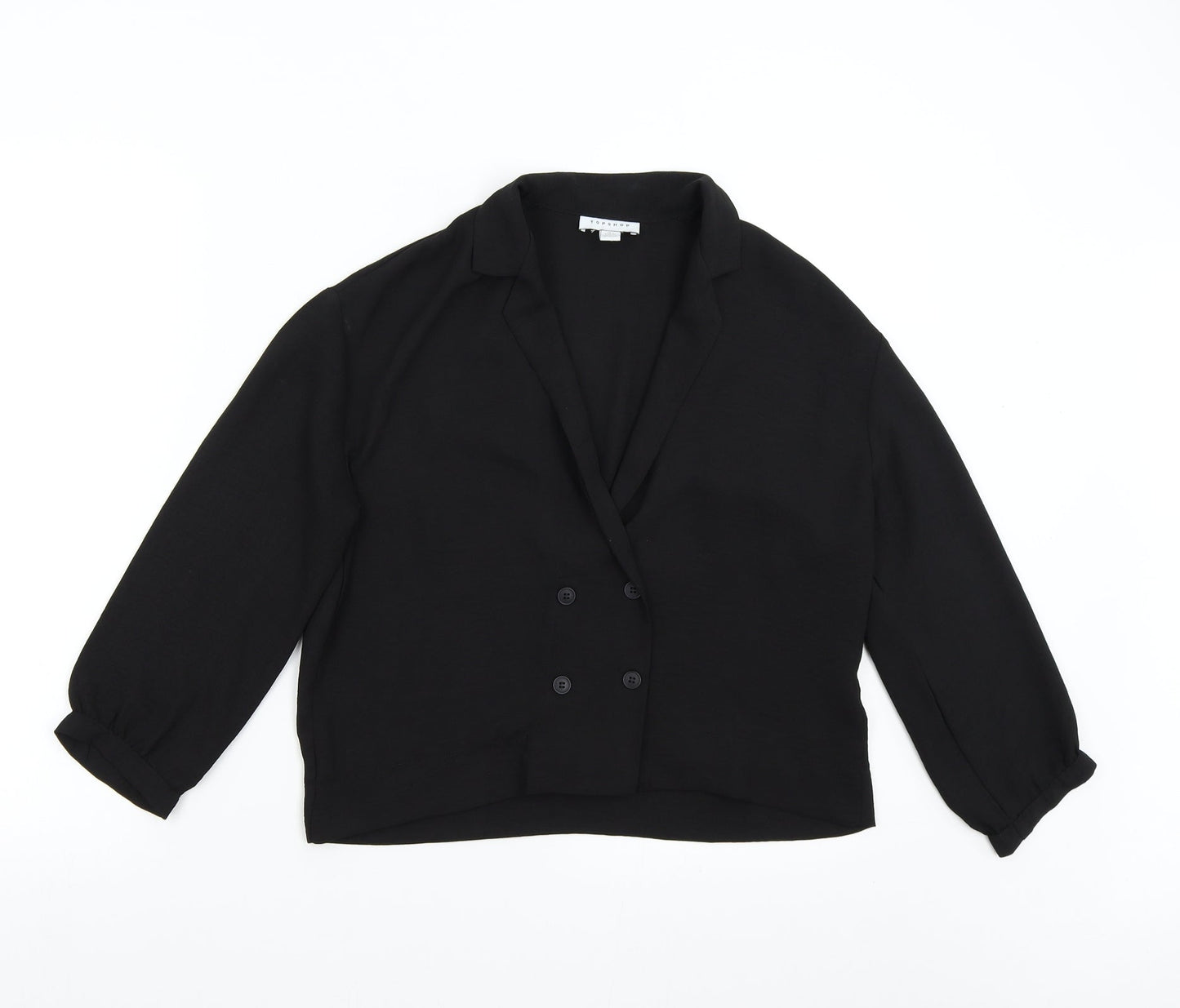 Topshop Womens Black   Basic Blouse Size 6