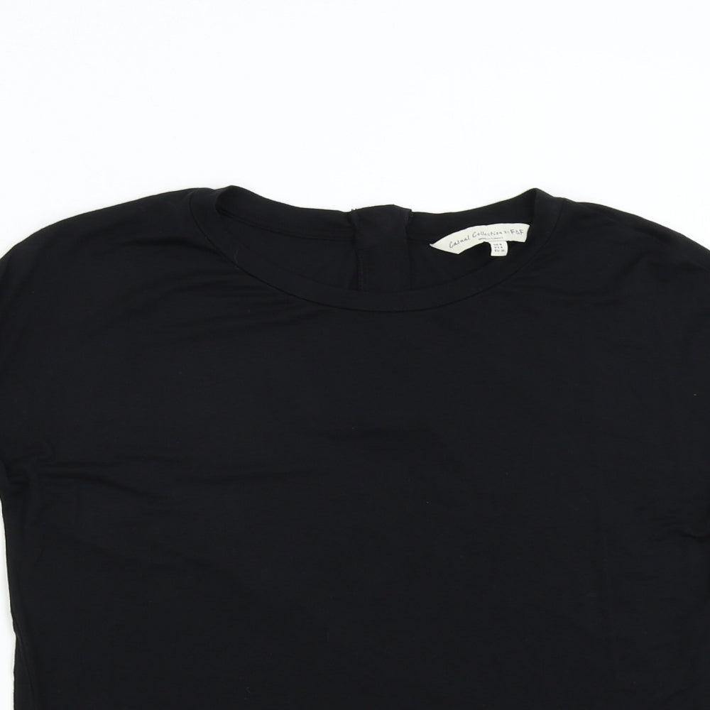 F&F Womens Black   Basic Blouse Size 8