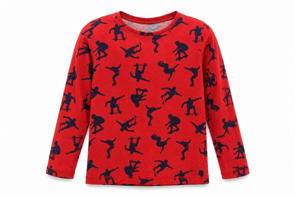 George Boys Grey   Basic T-Shirt Size 7-8 Years  - Skate Boarding