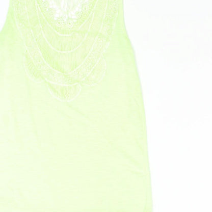 H&M Womens Green   Basic Tank Size S