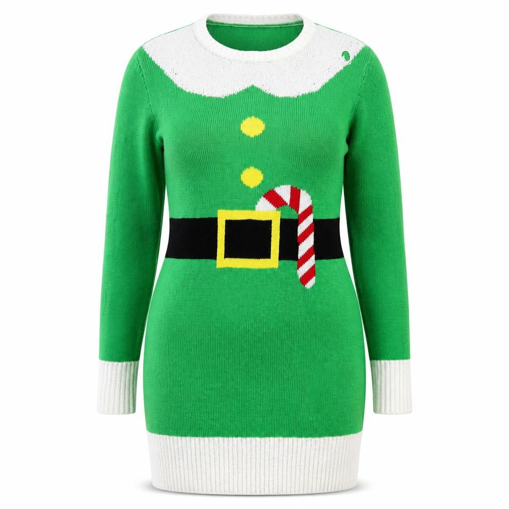 Jingle Bells Womens Green   Bodycon  Size M