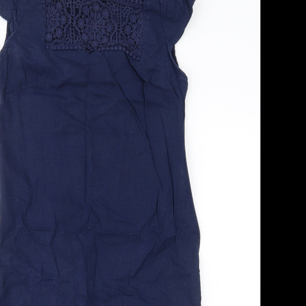 Marks and Spencer Womens Blue   A-Line  Size 8
