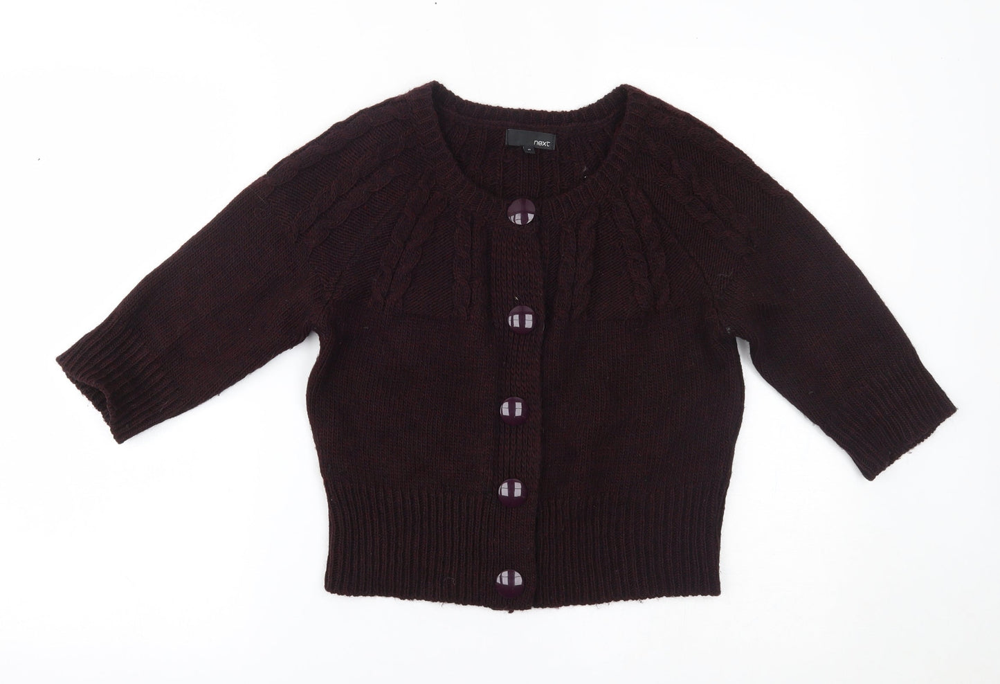NEXT Womens Purple   Cardigan Jumper Size 10