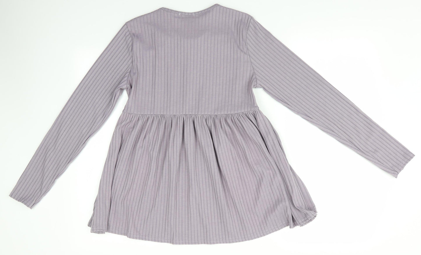 Boohoo Womens Purple   Basic Blouse Size 10