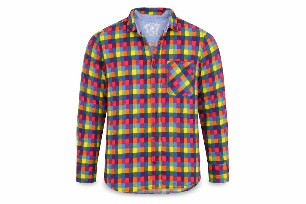 Primark Mens Multicoloured Check   Button-Up Size S