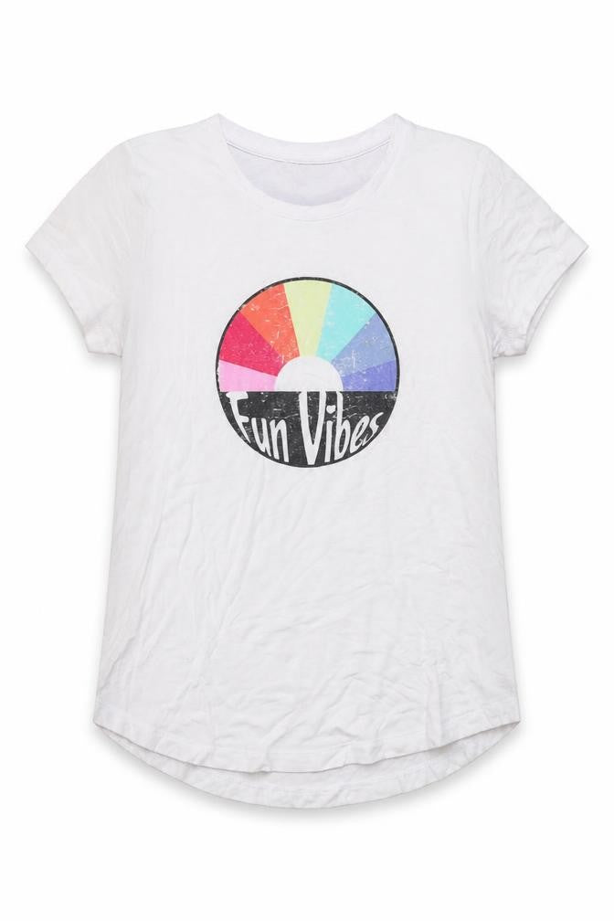 Switch Girls White   Basic T-Shirt Size 10 Years