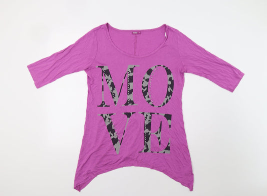 Janina Womens Pink   Tunic Blouse Size 12  - Move