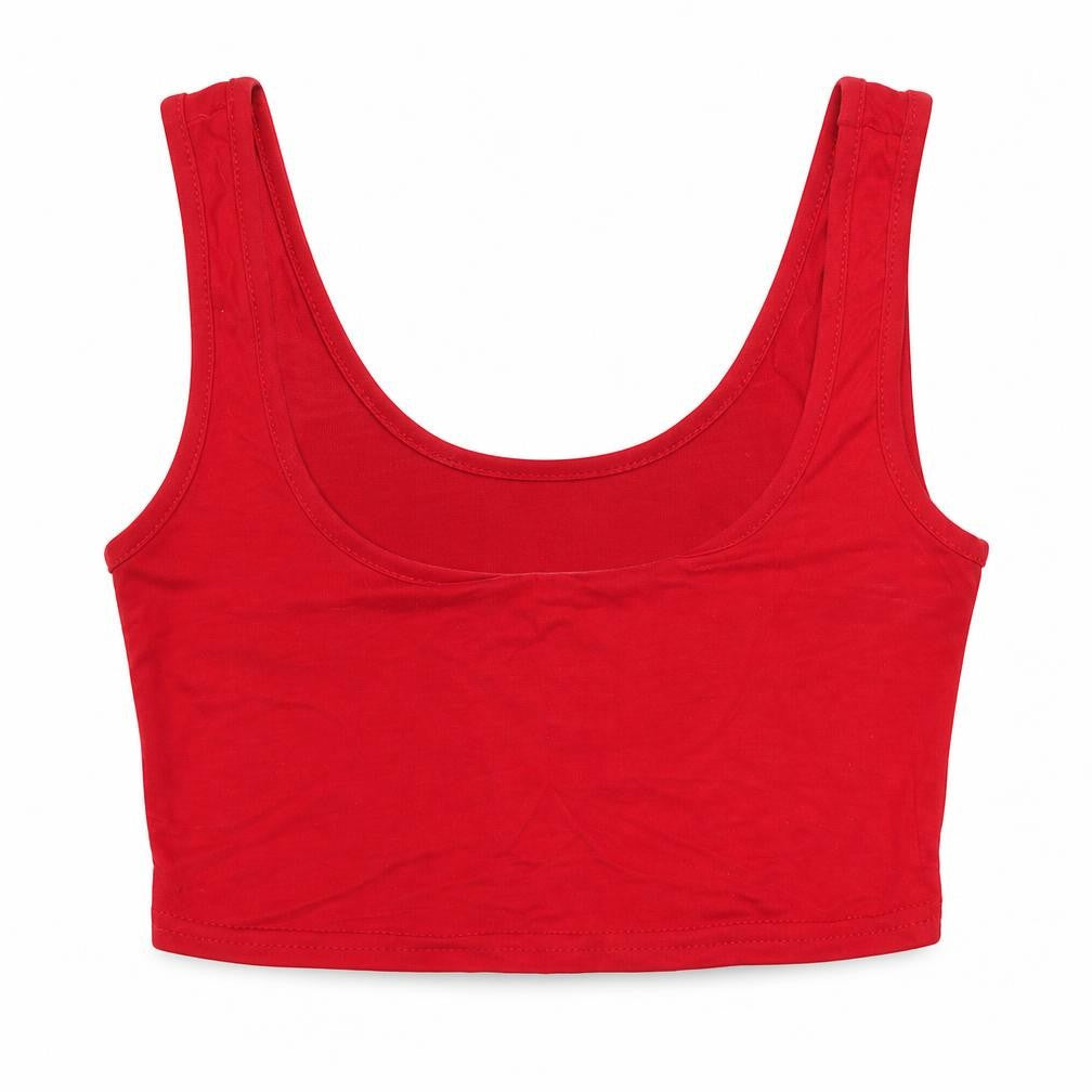 In the Style Womens Red   Cropped Tank Size 8