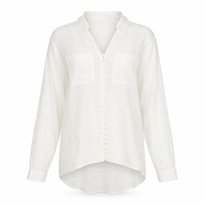 Somerset Womens White   Basic Button-Up Size 8