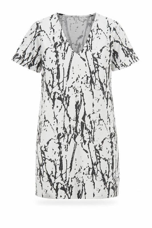 Missguided Womens Multicoloured Geometric  T-Shirt Dress  Size 6