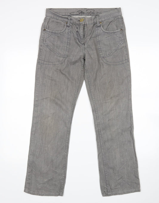Preworn Womens Grey   Bootcut Jeans Size 32 in L29 in