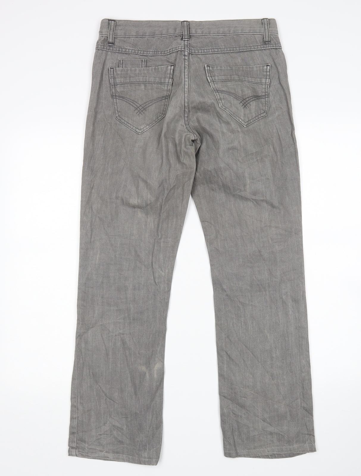 Preworn Womens Grey   Bootcut Jeans Size 32 in L29 in