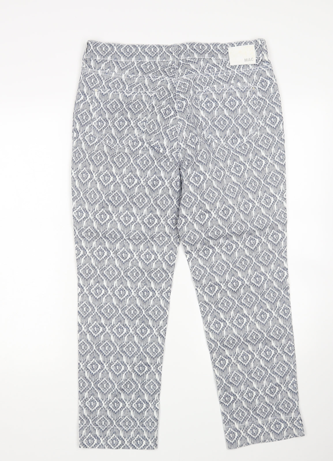 Mac Womens Multicoloured Argyle/Diamond  Straight Jeans Size 34 in L26 in