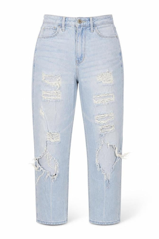 Hollister Womens Blue   Mom Jeans Size 25 in L25 in