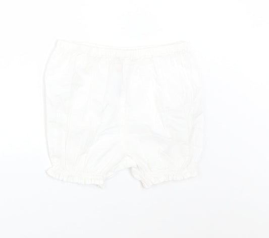 Nutmeg Baby White    Trousers Size 3-6 Months
